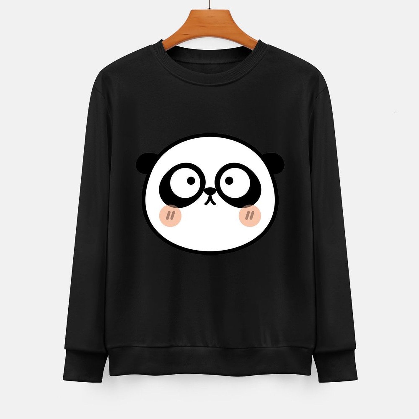 Front Patterned Long Sleeve TopCrisp Print Clean